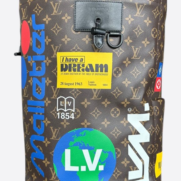 Louis Vuitton Brown Story Monogram Chalk Backpack - Picture 1 of 6